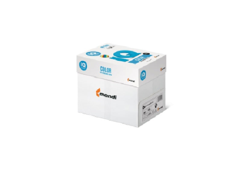 Mondi IQ Colour Pastel Yellow A4 80gsm paper ream pack, front view