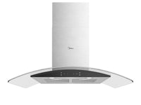 MIDEA ISLAND EXTRACTOR FAN -CURVED GLASS