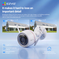 EZVIZ C3TN 3MP 2K Smart Home Camera - 2.8mm, Colour Night Vision, IP67 (CS-C3TN)