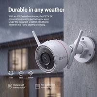 EZVIZ C3TN 3MP 2K Smart Home Camera - 2.8mm, Colour Night Vision, IP67 (CS-C3TN)