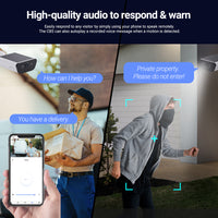EZVIZ CB5 8MP 4K Wi-Fi Battery Camera - 10400mAh, Solar, Colour Night Vision, IP65