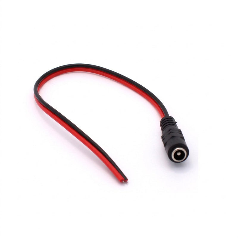 DC Power Female Jack Connector 5.5x2.1mm - CCTV Camera Power Plug Adapter (DCWF)