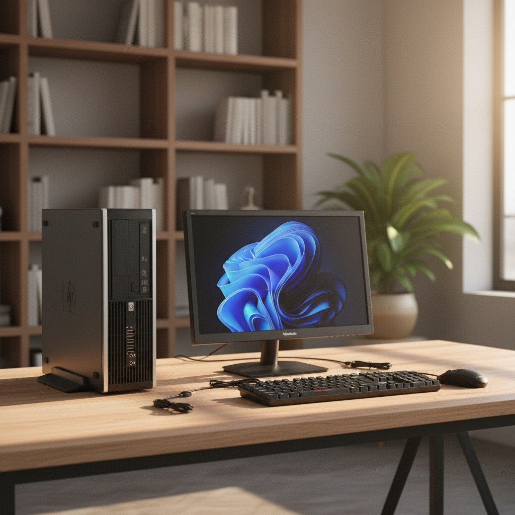 Demo HP 8300 Core i5 2nd/3rd Gen 4GB RAM 500GB HDD Windows 10 Pro + ViewSonic 19" Monitor Bundle