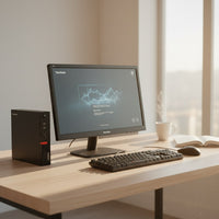 Demo Lenovo ThinkCentre Tiny M710q i3 7th Gen 8GB RAM 128GB SSD Windows 10 + ViewSonic 19" Monitor Bundle