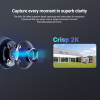 EZVIZ H3c 3MP 2K Colour Smart Camera - 2.8mm, IP67, Night Vision (CS-H3C)