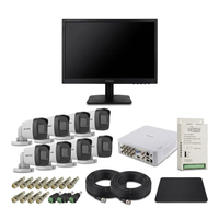 CCTV Security Camera Kit 8-Channel 2MP 1080p with 18.5-Inch Monitor