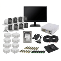 CCTV Security System Kit 8-Channel 2MP 1080p 2TB HDD with Monitor