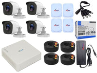 HiLook 4CH 2MP Bullet CCTV Kit with 4 Cameras, DVR, ZATECH Cables & Junction Boxes – No Hard Drive Included
