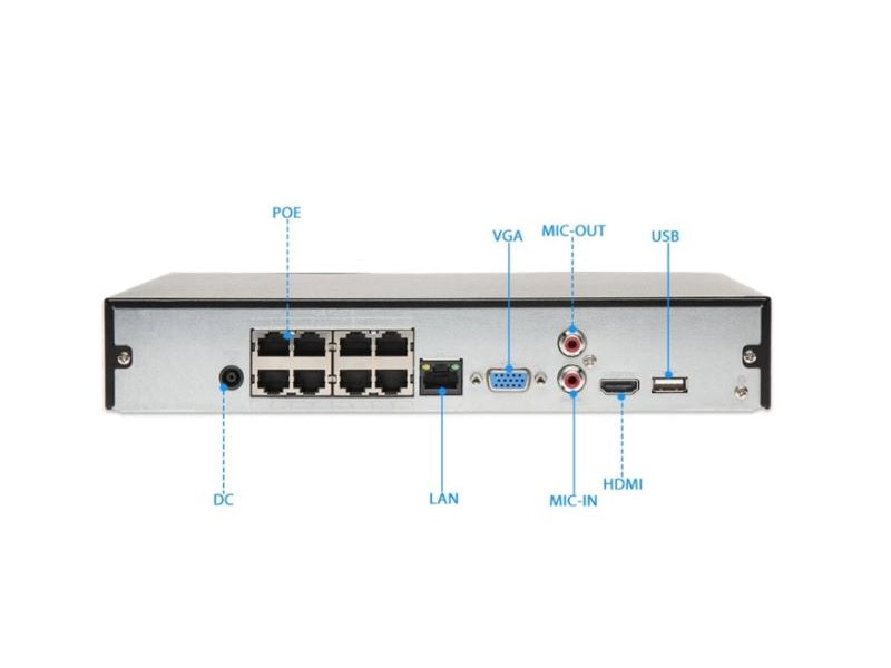 DAHUA Brown Box 4Ch Nvr With Poe (Pre-Loved)
