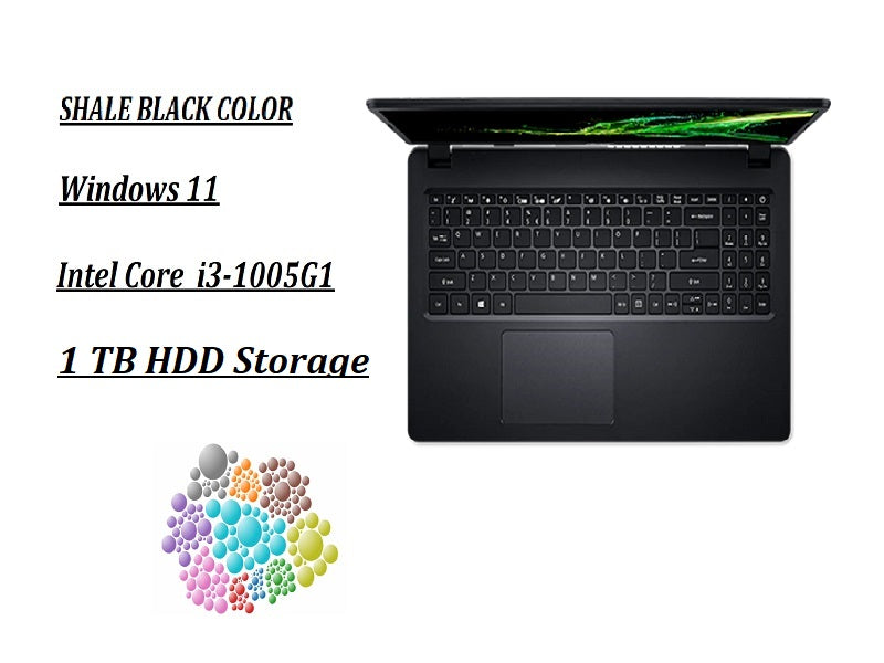 Acer Aspire 3 A315 15.6" Laptop Intel Core i3-1005G1 4GB 1TB – Pre-Loved