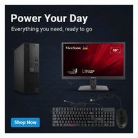 Demo Refurbished Dell OptiPlex 3060 i5 8th Gen 8GB RAM 240GB SSD Windows 10 Pro + ViewSonic 19" Monitor Bundle