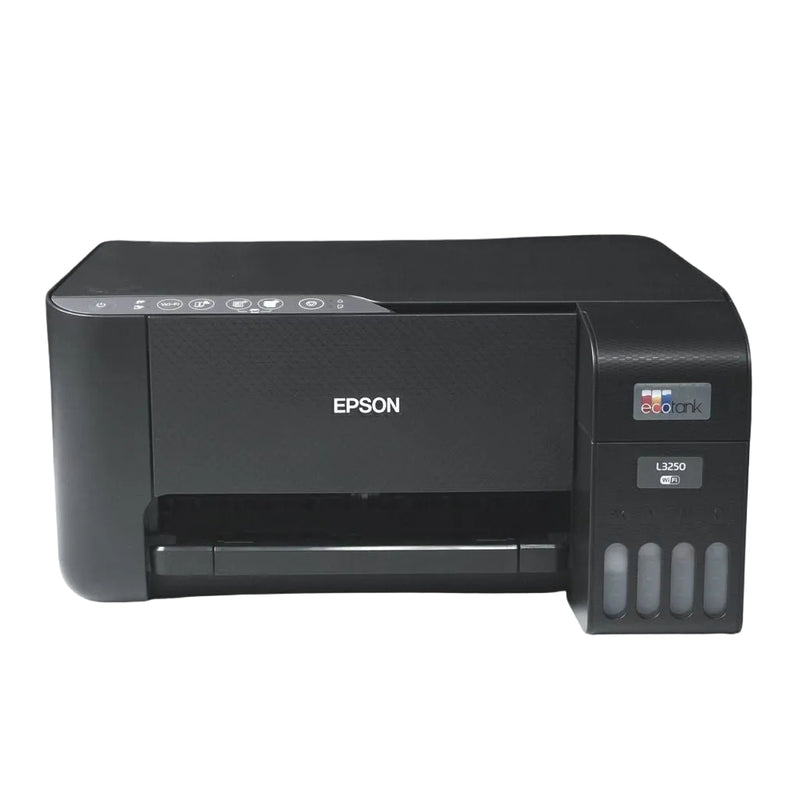 Epson EcoTank L3250 pre-loved printer, front view with model badge and ink tank visible