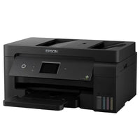 Three-quarter front view of the Epson EcoTank L14150 A3+ all-in-one printer