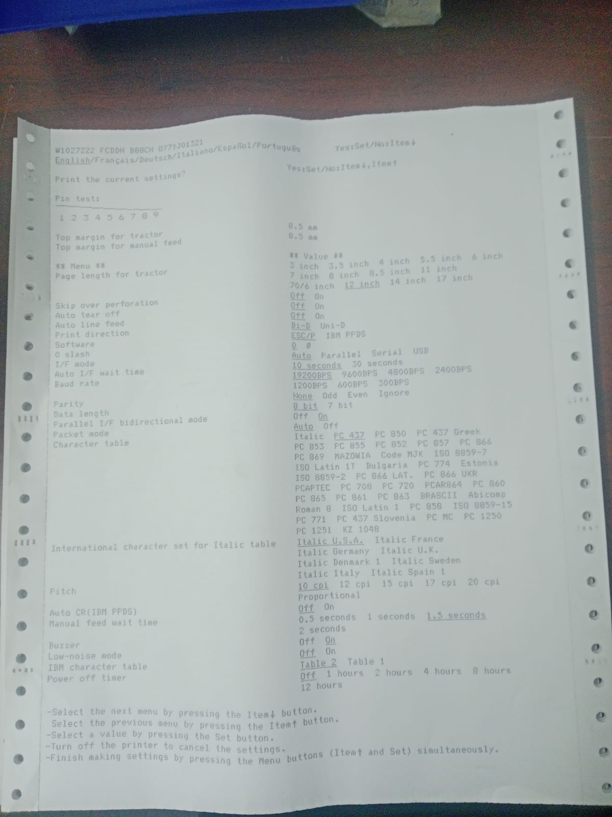Pre-own EPSON Lx-350 Impact Dot Matrix Printer