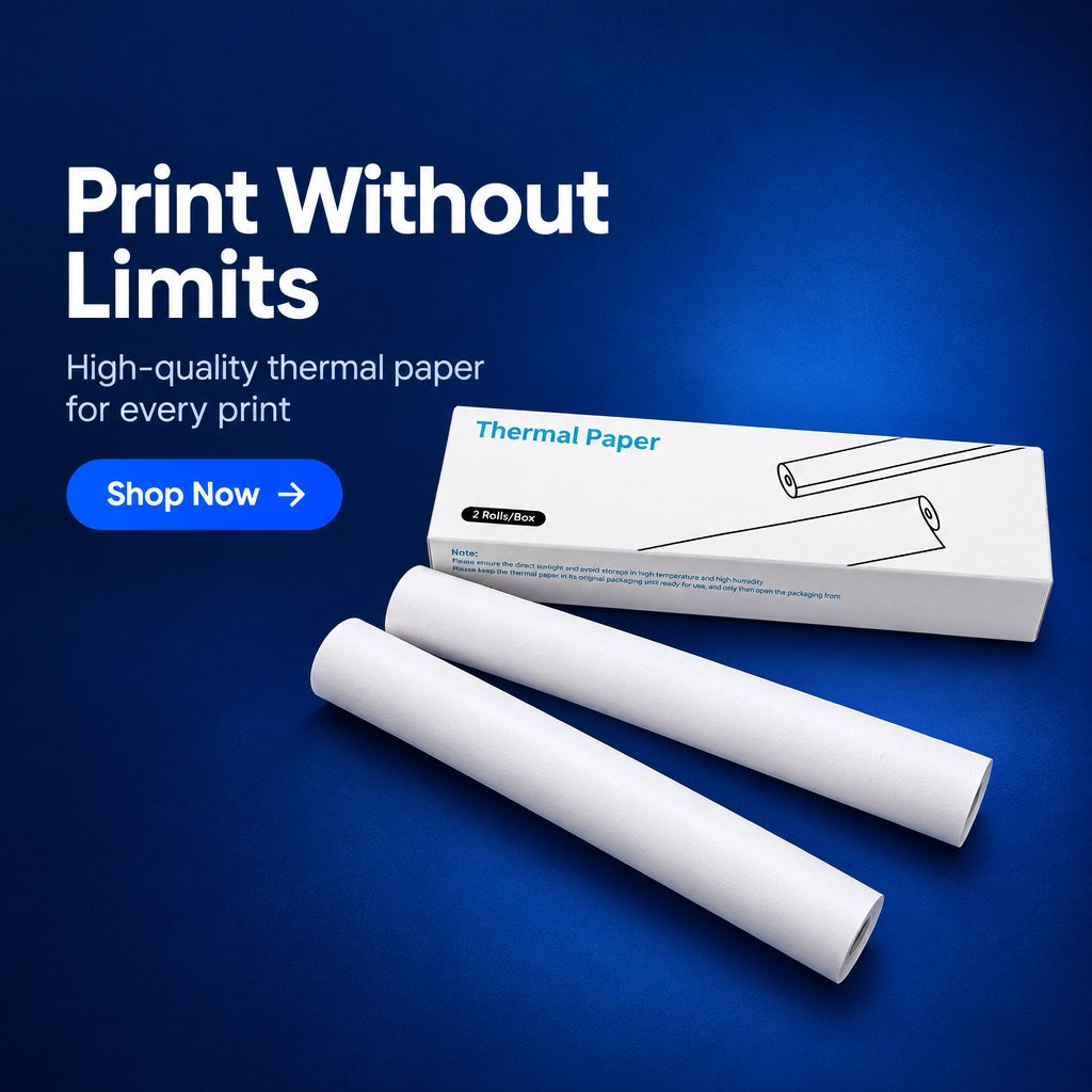 ZAPOS A4 Direct Thermal Paper Rolls - 210mm x 7m, 2-Pack (ZA-A4TP-2PACK) – view 4