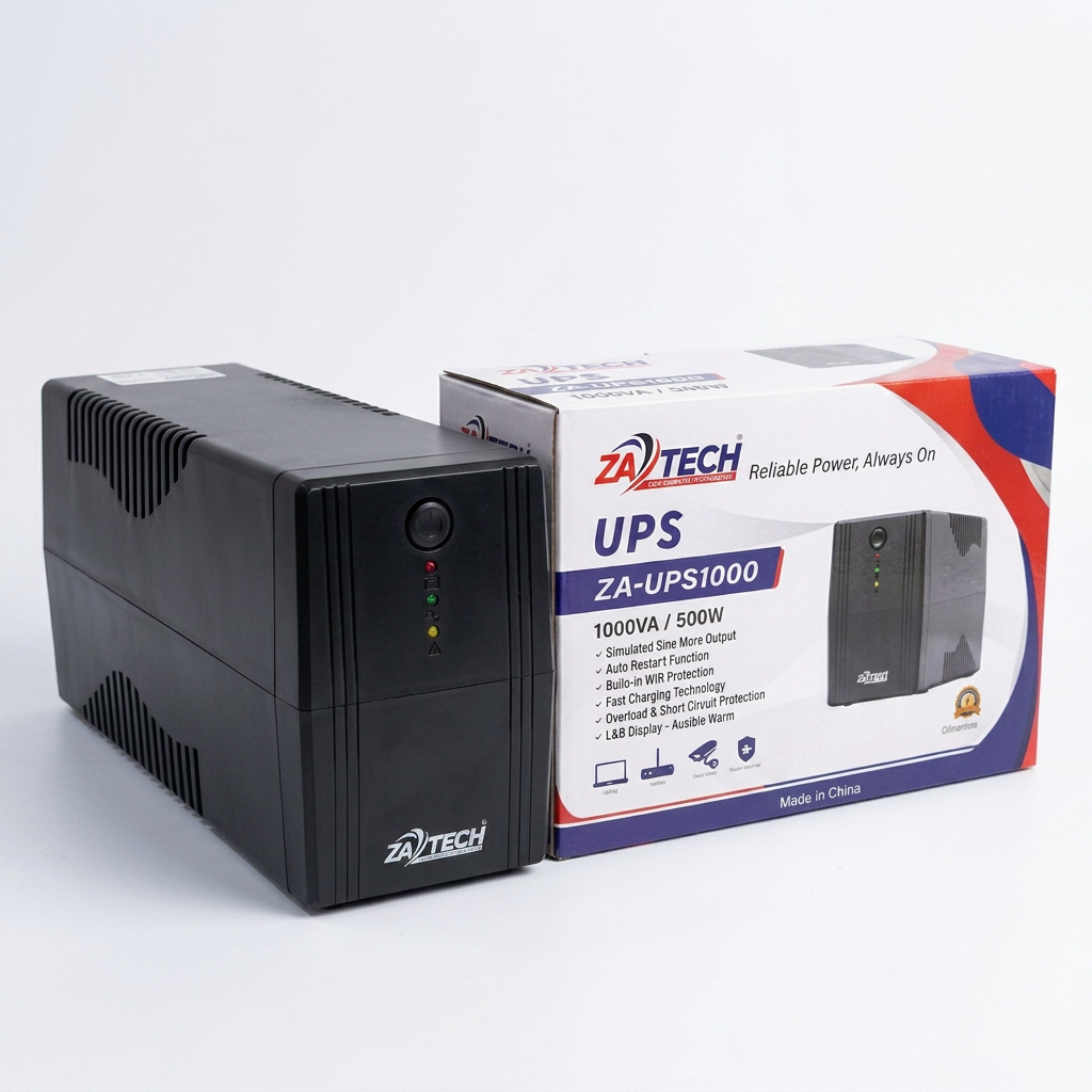 ZATECH 1000VA/500W Power Backup