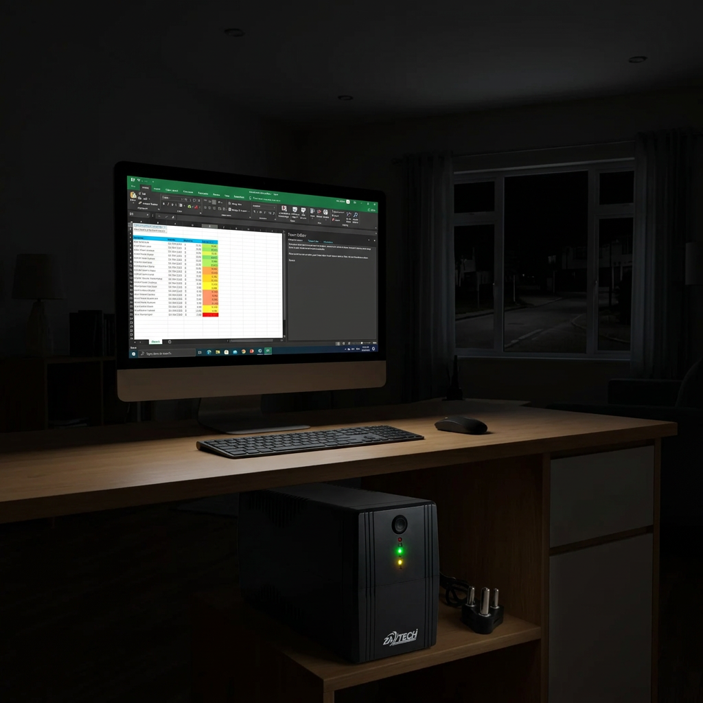 ZATECH 600VA/360W Power Backup