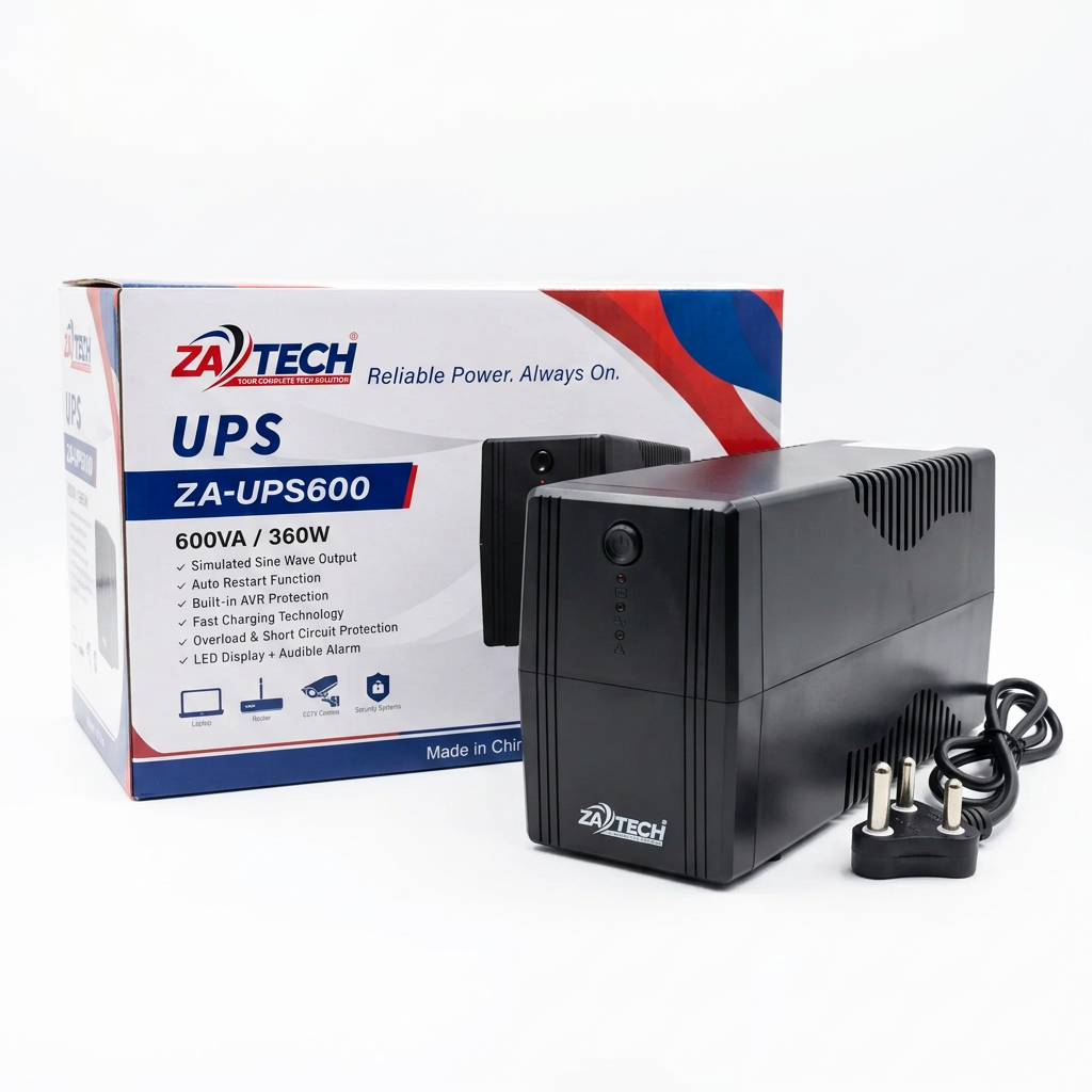 ZATECH 600VA/360W Power Backup