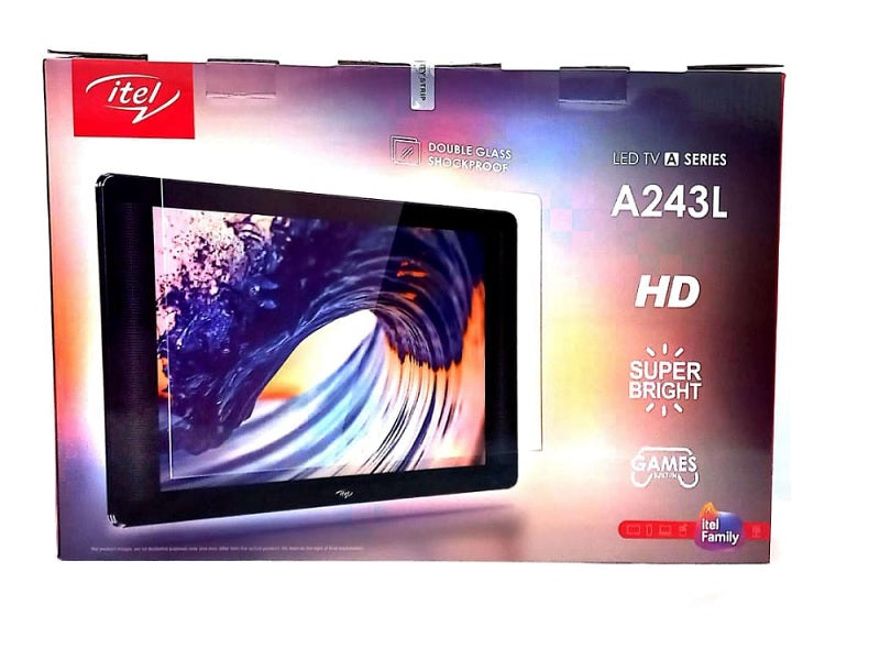 ITEL 24" Hd Led Monitor/Tv Vga Hdmi Usb