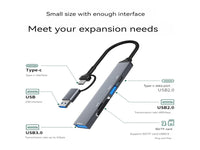 TYPE C/Usb-Usb 3.0 X 2-Sd-Tf-Tc Card Rea