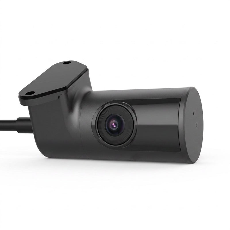 Hikvision AE-VC143T-ITS21 in-vehicle camera close-up showing lens and mounting bracket