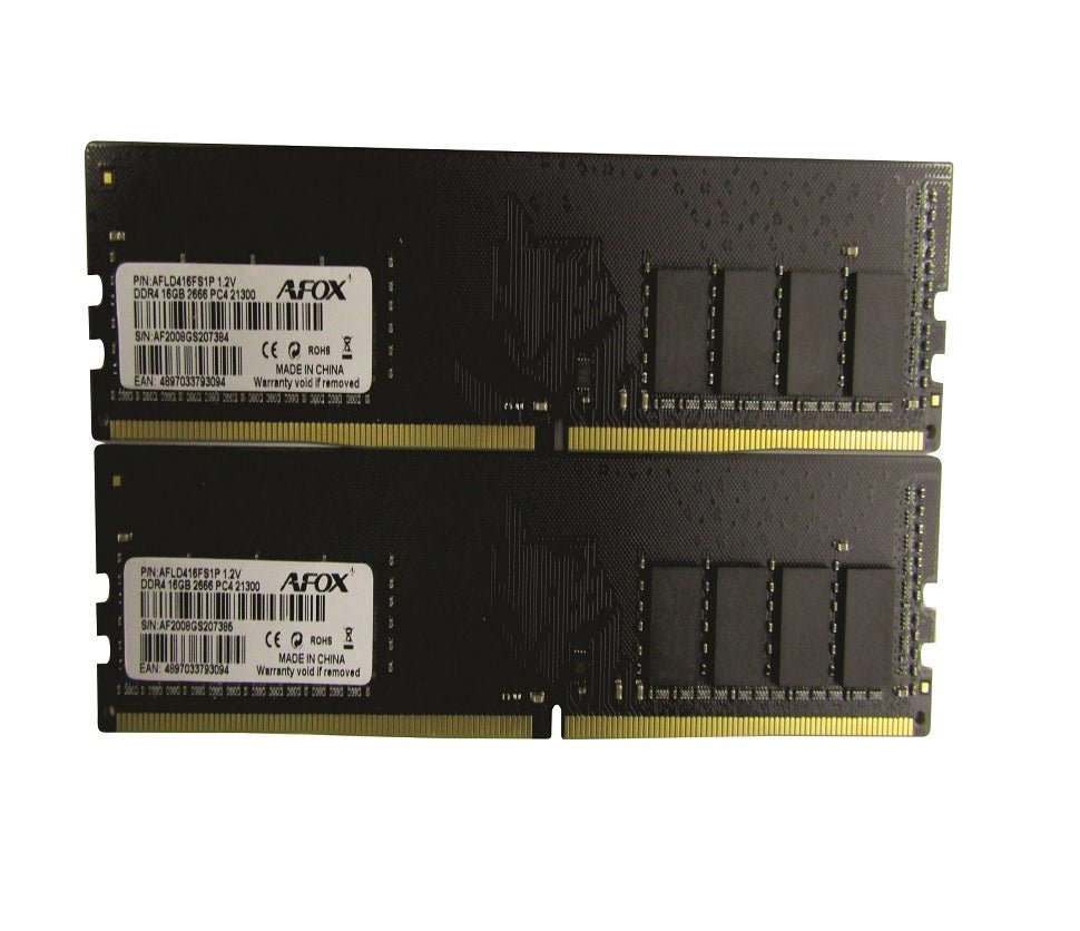 AFOX Ram Ddr4 2X16Gb 2666Mhz Longdimm