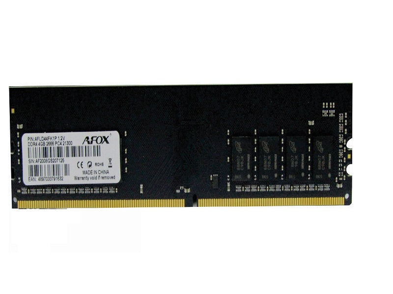 AFOX Ram Ddr4 4Gb 2400Mhz Longdimm