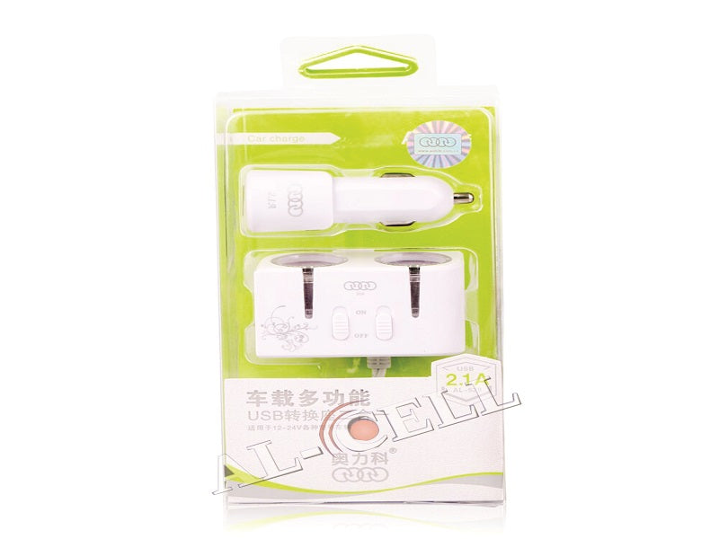2IN1 Usb Car Holder Al-529