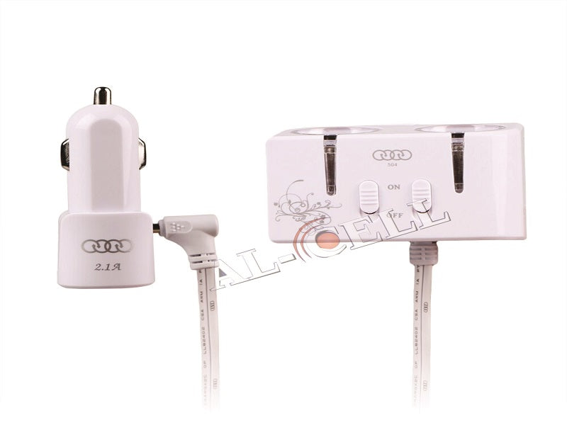 2IN1 Usb Car Holder Al-529