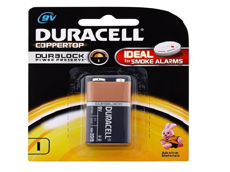DURACELL 9V Coppertop Battries