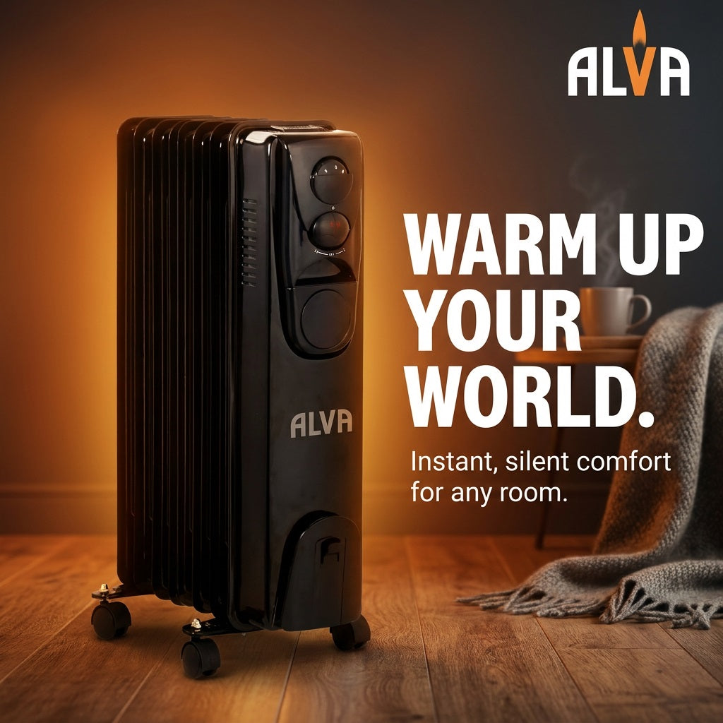 ALVA 7 Fin 1500W Oil Heater
