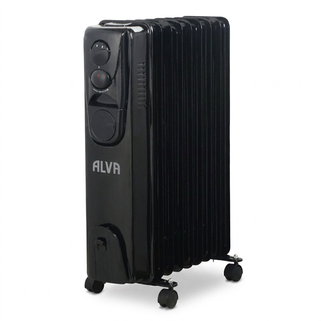 ALVA AOH201-9 Oil Heater 2000W - 9 Fin, 3 Heat Settings, Thermostat