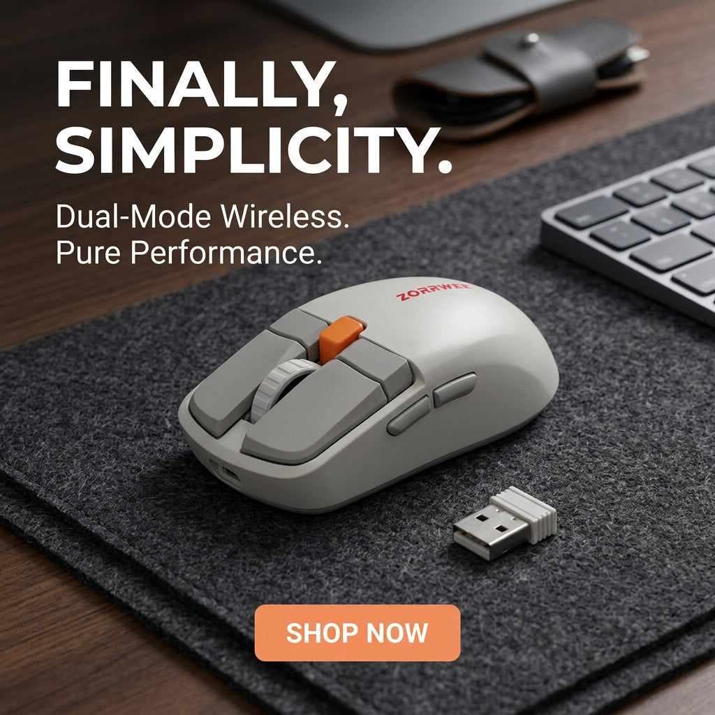 ZORNWEE AP300 Wireless Mouse 2.4G + BT