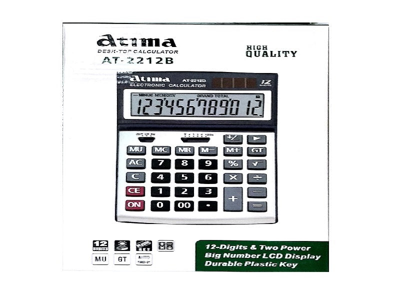 ATIMA Desktop Calculator 12 Dig At-2212B