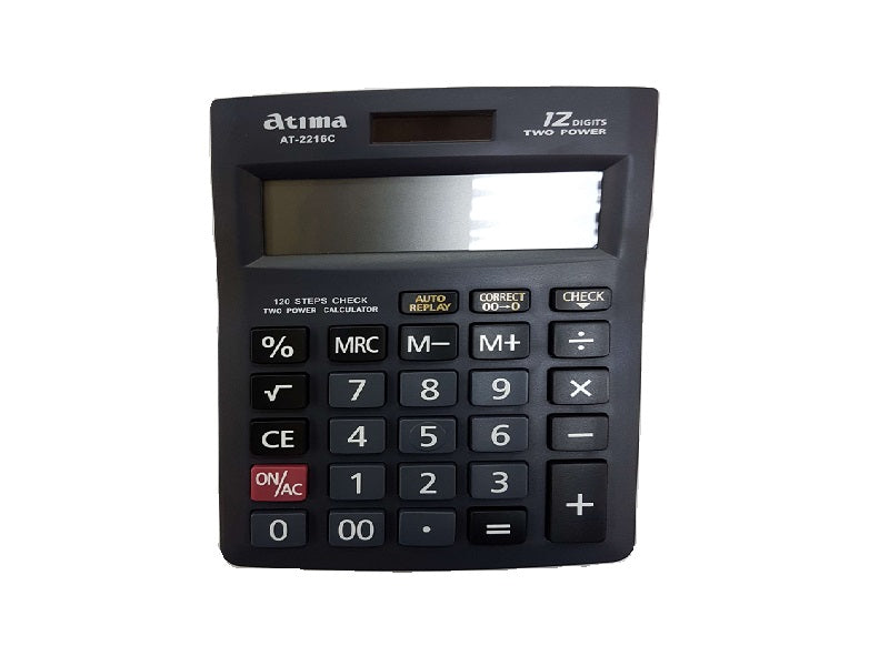 ATIMA Desktop Calculator 12 Dig At-2216C