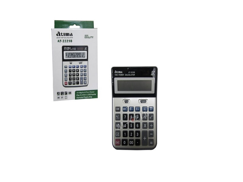ATIMA Desktop Calculator 12 Dig At-2229B