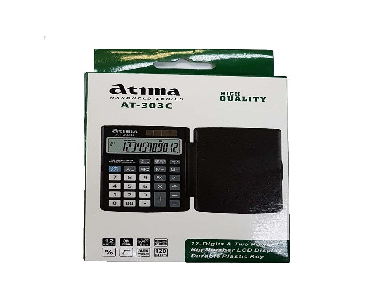 ATIMA Desktop Calculator 12 Dig At-303C