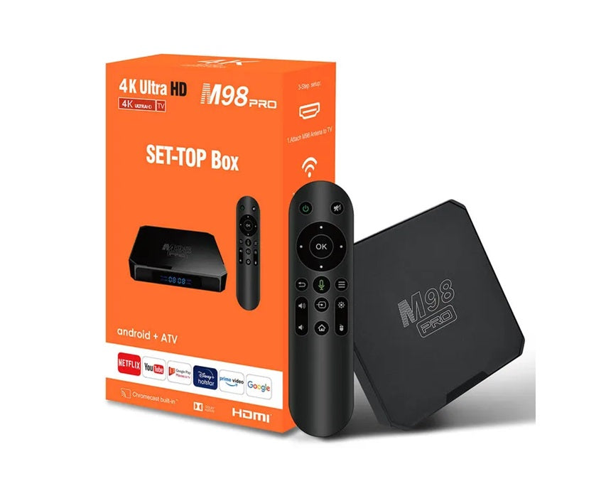 ANDROID Tv Box 4K Ultra Model-M98Pro