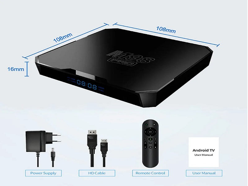 ANDROID Tv Box 4K Ultra Model-M98Pro