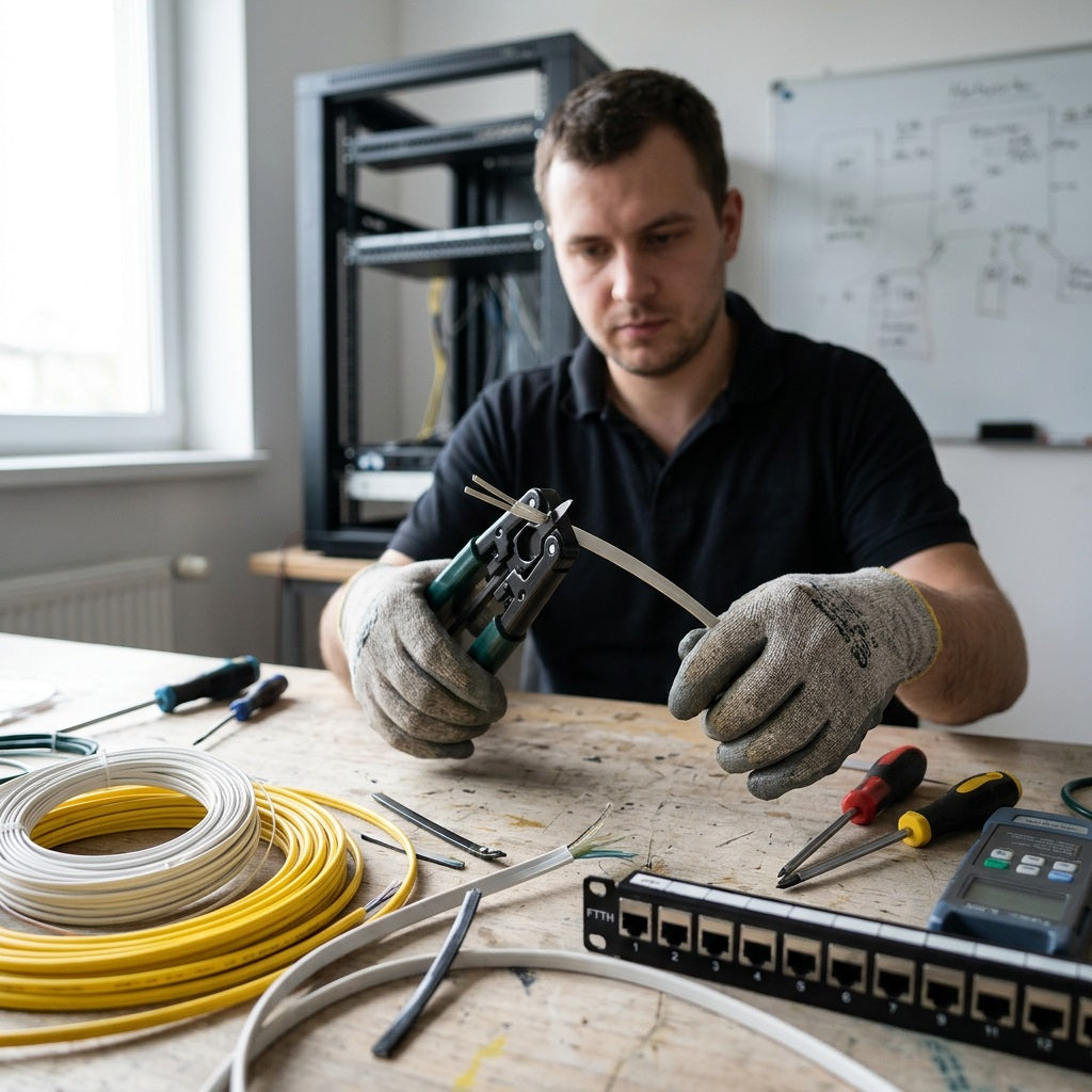 COMPTYCO AUA-J2 Metal Fiber Optic Drop C