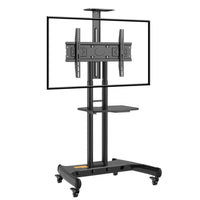 ZATECH Height-Adjustable Mobile TV Cart 32-70" - Heavy Duty, 45.5kg