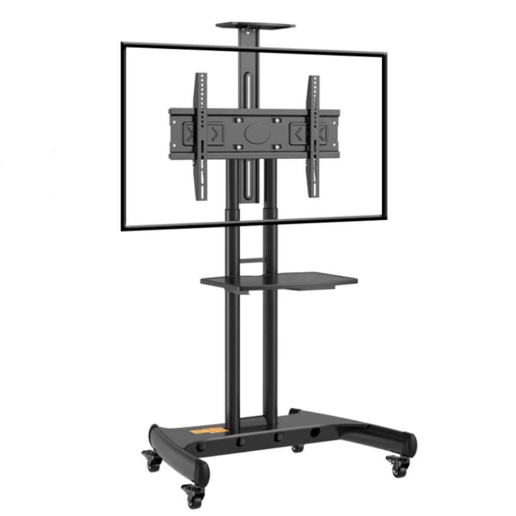 ZATECH Height-Adjustable Mobile TV Cart 32-70" - Heavy Duty, 45.5kg
