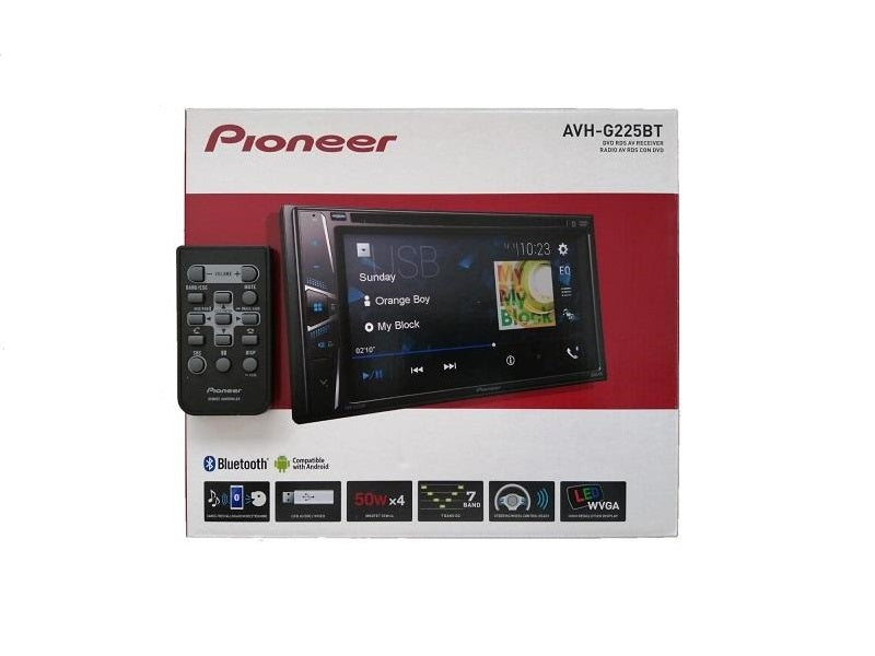 PIONEER 6.2" Bt/Cd/Dvd 2X4 Double Din