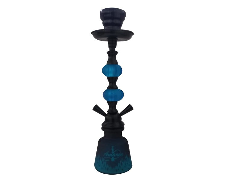 AMAREN Baby 2 Pipe Hookah Blue  - Sm