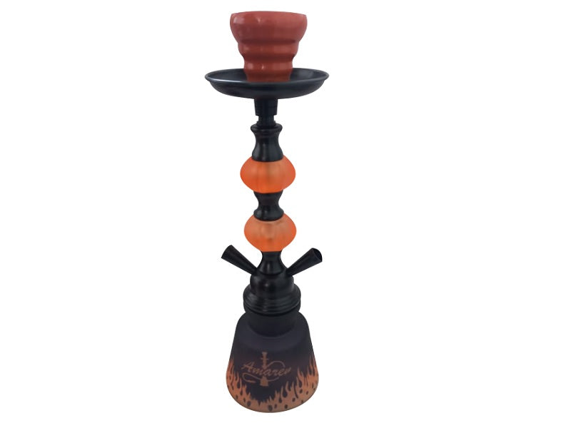 AMAREN Baby 2 Pipe Hookah Orange - Sm