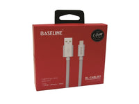 BASELINE Lightning Cable /2.4Amp/1M/Pvc+