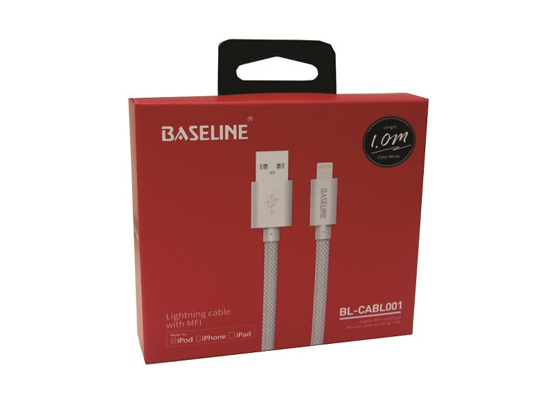 BASELINE Lightning Cable /2.4Amp/1M/Pvc+