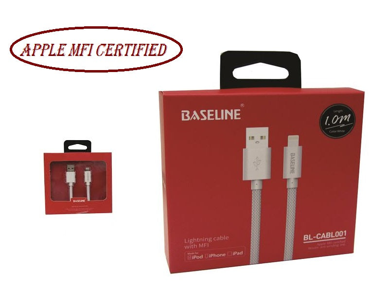 BASELINE Lightning Cable /2.4Amp/1M/Pvc+