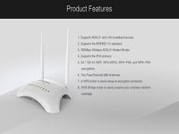 LB-LINK 200Mbps Wireless N Adsl2+Modem