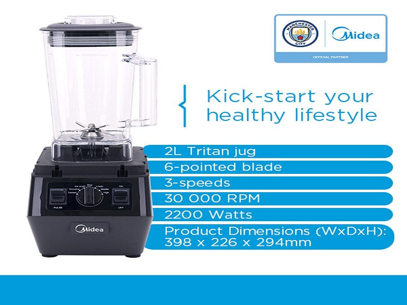 MIDEA 2L Xtreme Blender 2200W Black